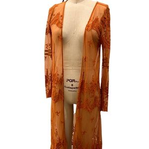 Brown Bohemian Robe Mesh